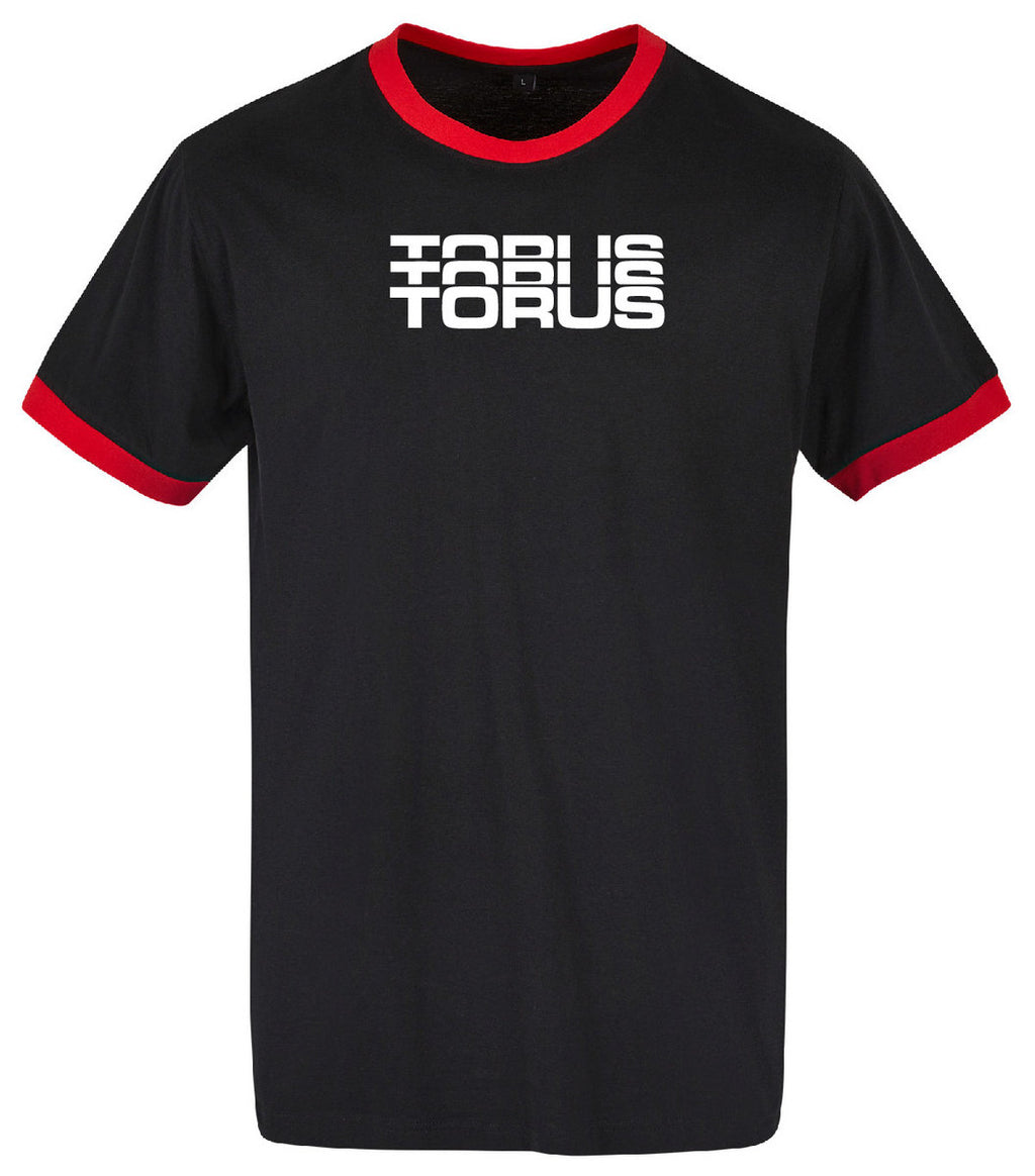 Classic Unisex Ringer Tee - Black/Red