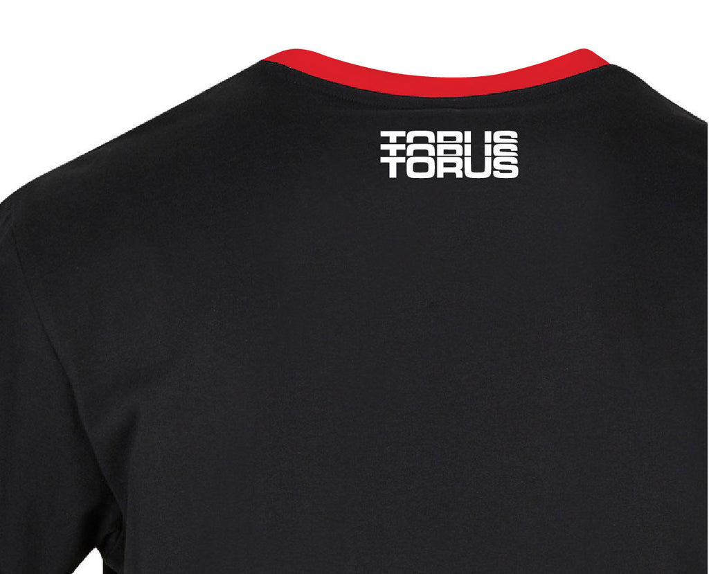 Classic Unisex Ringer Tee - Black/Red