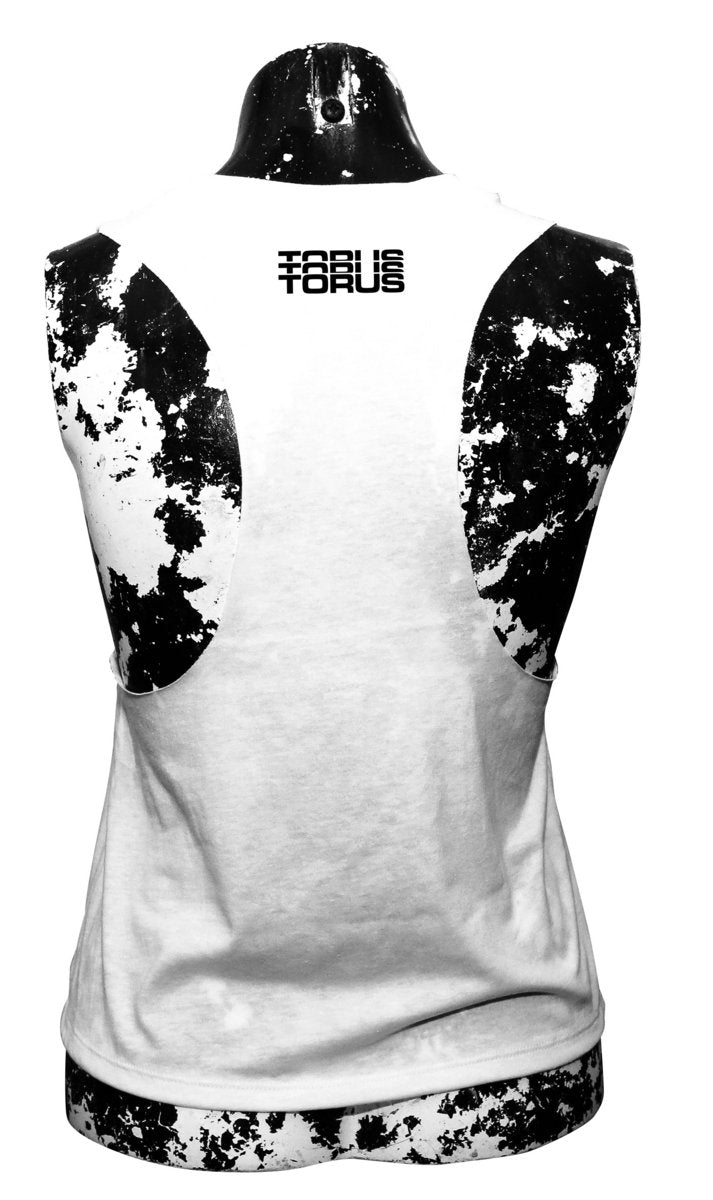 Racerback 'Baby' Cropped Tank - White